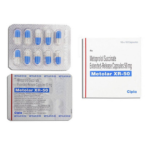 Metoprolol Succinate Extended-Release Capsules 50mg (Metolar XR-50)