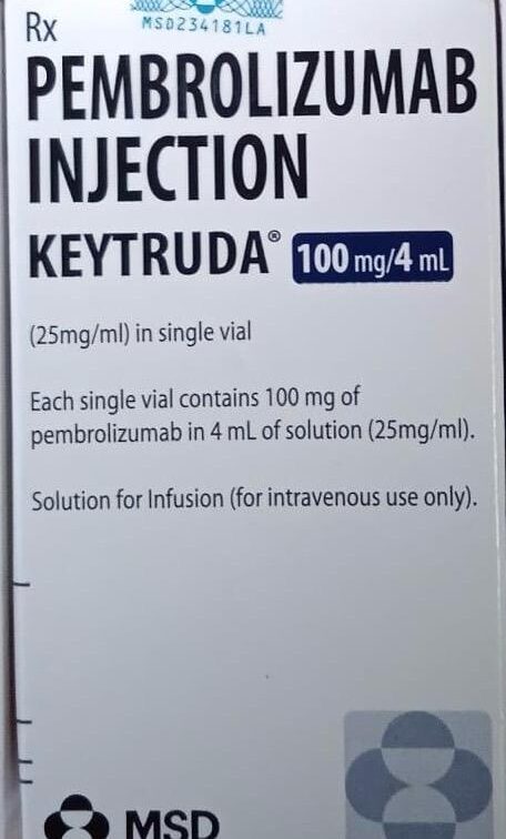 Pembrolizumab injection (KEYTRUDA 100MG/4ML)