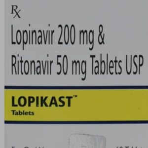 Lopinavir 200mg & Ritonavir 50mg Tablets