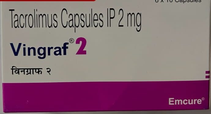 Tacrolimus Capsules IP 2mg (VINGRAF)