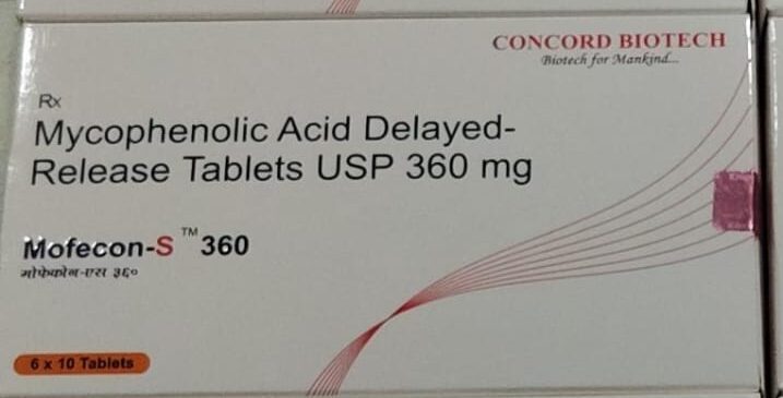 Mycophenolic Tablets 360mg (MOFECON-S)