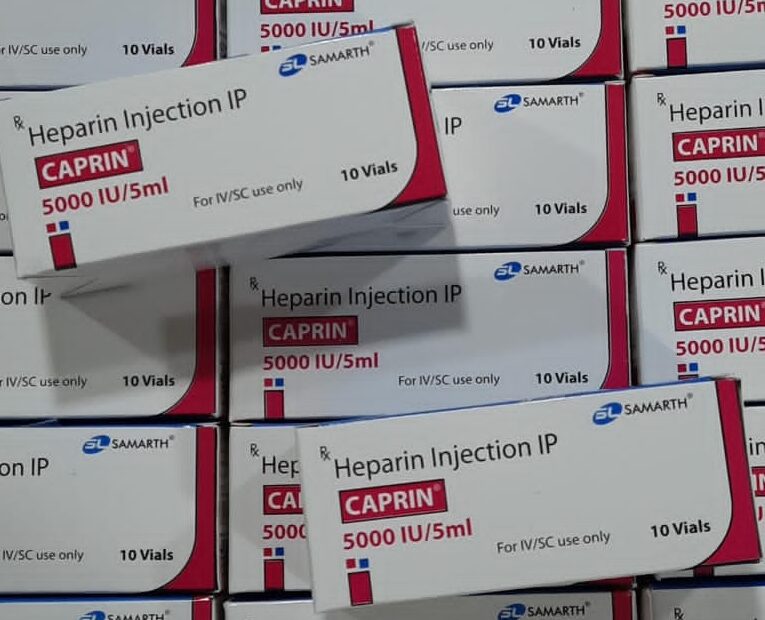 Heparin Injection IP (CAPRIN ) 5000 IU/5ml